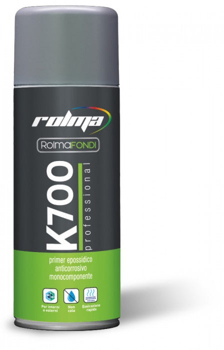 Rolma Spray Einkomponenten-Epoxidgrundierung, Dose, Grau, 400 ml, K 700 N, K700
