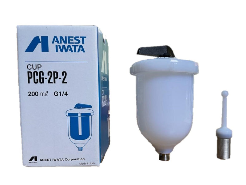 Anest Iwata Fließbecher Zentralanschluss G1/4 PF1/4 200ml PCG-2P-2
