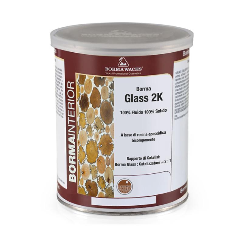 1 kg Borma Glass 2k Zweikomponenten-Epoxidharz mit Glaseffekt